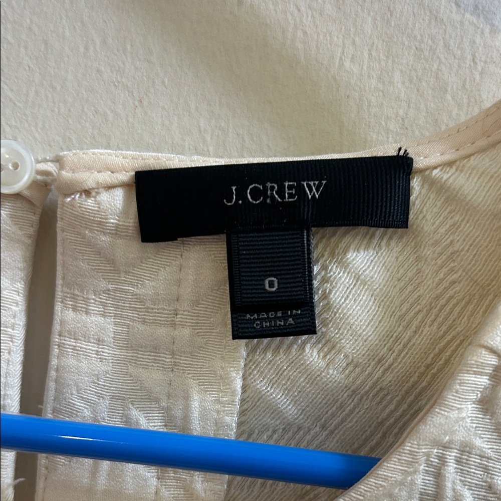 J. Crew Ivory Textured Top - Picture 2 of 8